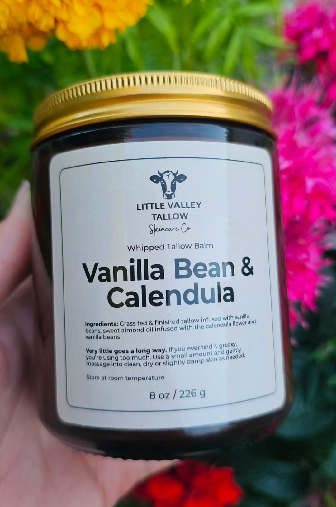 Vanilla Bean & Calendula | Whipped Tallow Body Balm