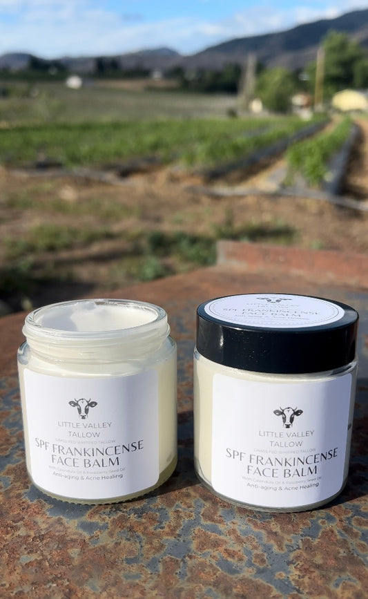 Grass Fed Whipped Tallow SPF Frankincense Face Balm