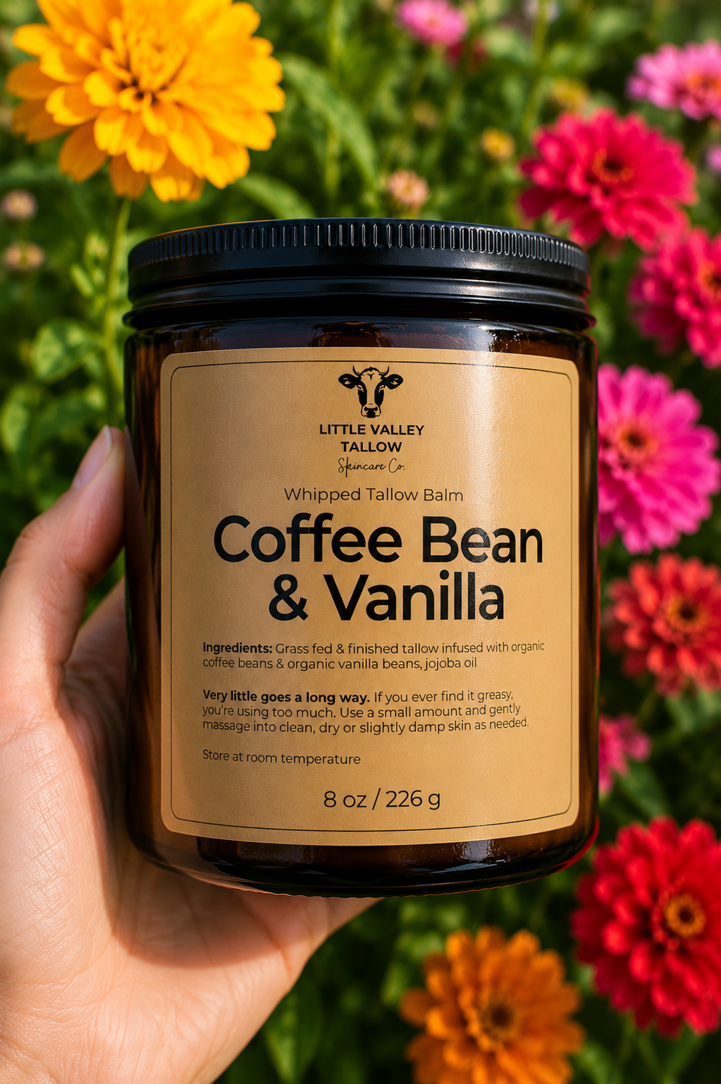 Coffee Bean & Vanilla | Whipped Tallow Balm