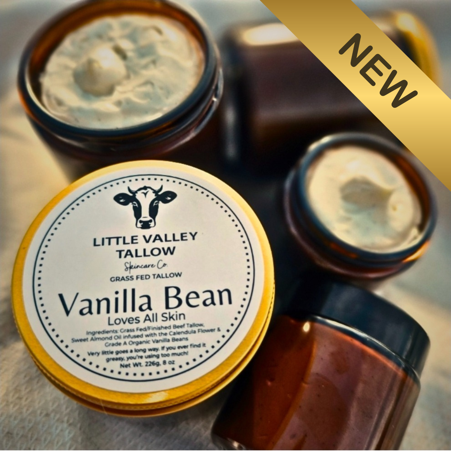 Vanilla Bean & Calendula | Whipped Tallow Body Balm